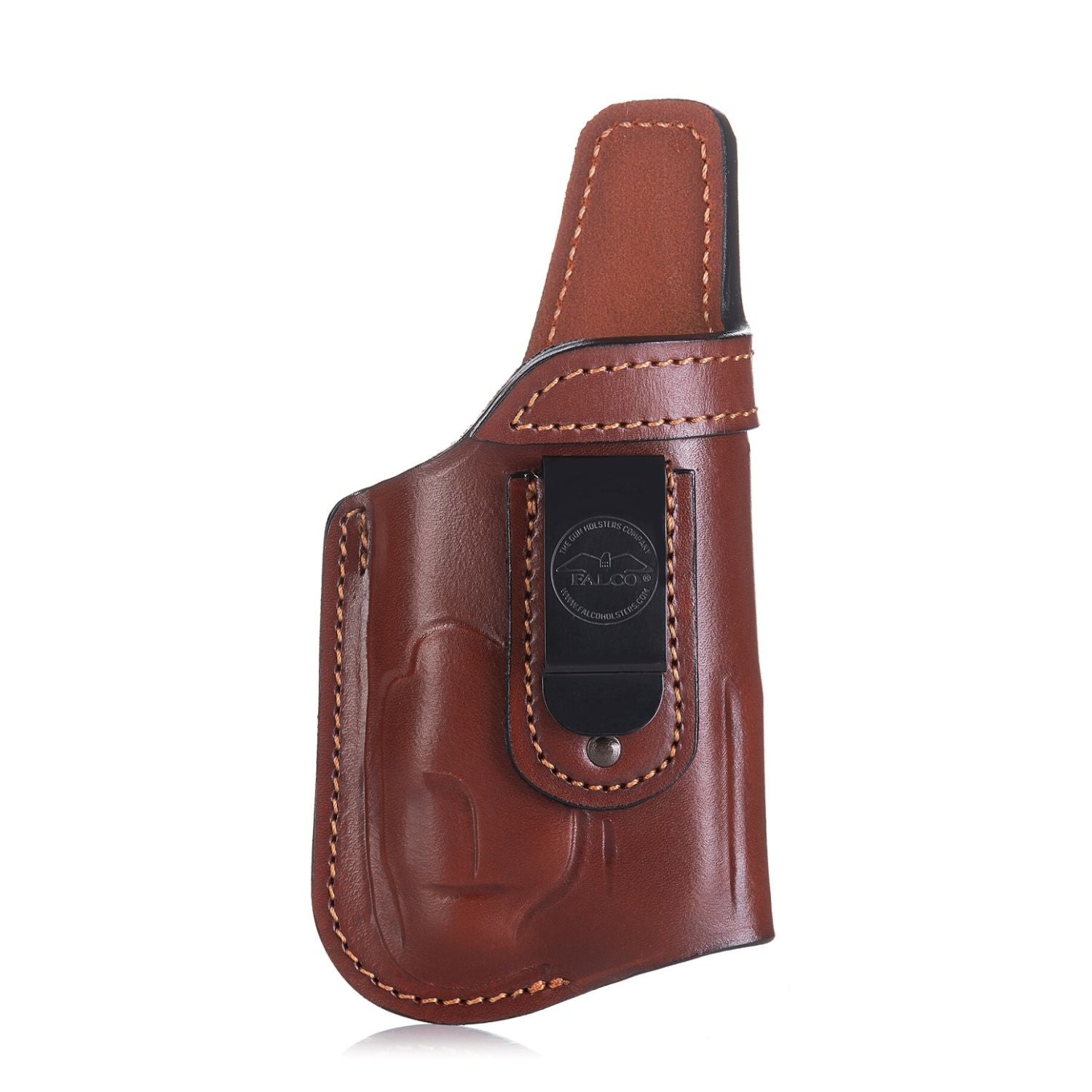 A604 L - Outlet open top IWB leather holster for gun with laser or light