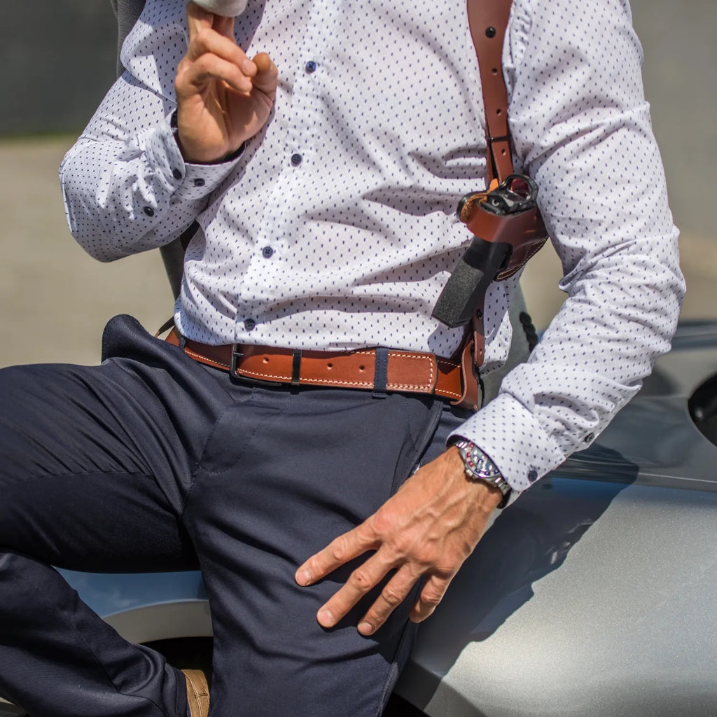 DM02 Leather Universal Horizontal Shoulder Holster