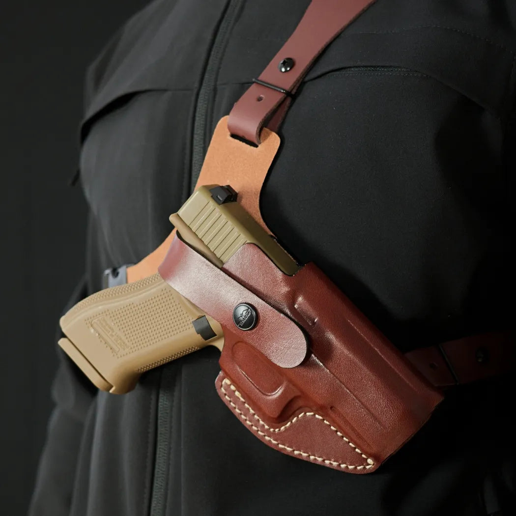 DM03 Leather Universal Chest Rig Holster