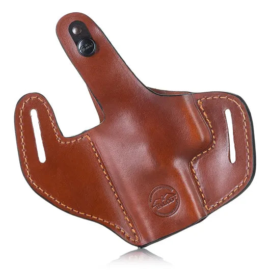 C601 R Outlet OWB Leather Holster with Thumb Break for Guns with Red Dot Sights