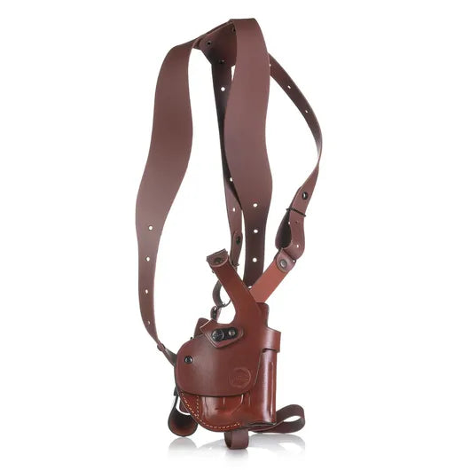 D603 LR Outlet ROTO shoulder holster for guns with light with double magazine pouch