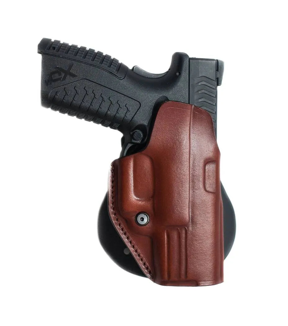 183 Paddle Leather Holster w Tension Screw