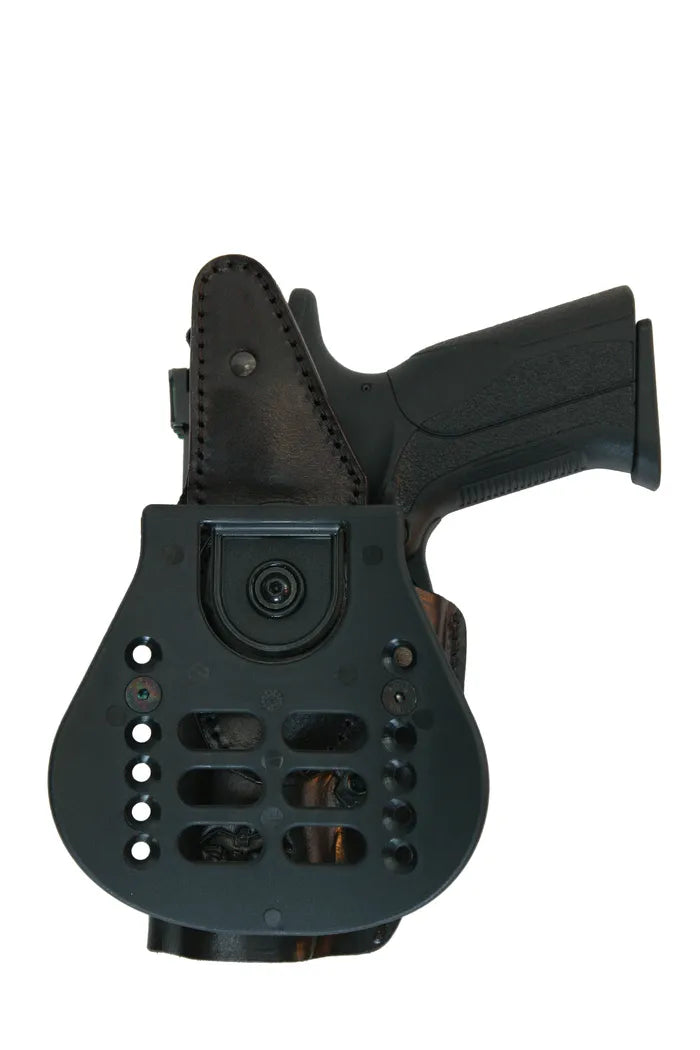 184 Paddle Leather Holster w Thumb Break