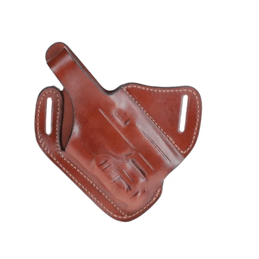 C604 LR Outlet Cross-Draw Leather Holster for Guns with Lasers or Lights Plus Red Dot Sights