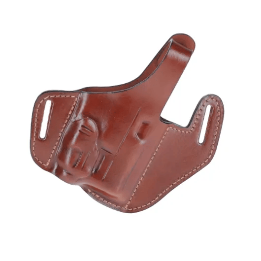 C601 LR Outlet OWB Leather Holster with Thumb Break for Guns with Lasers or Lights, Plus Red Dot Sights