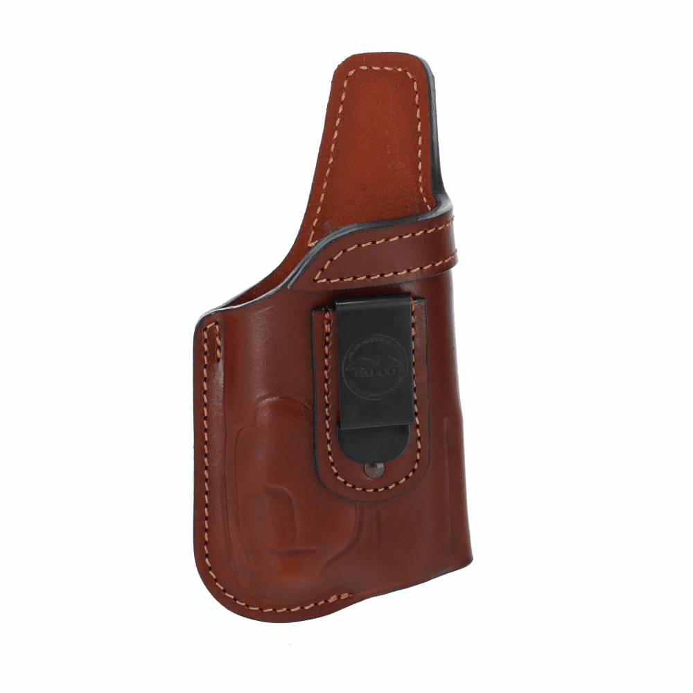 A604 L - Outlet open top IWB leather holster for gun with laser or light